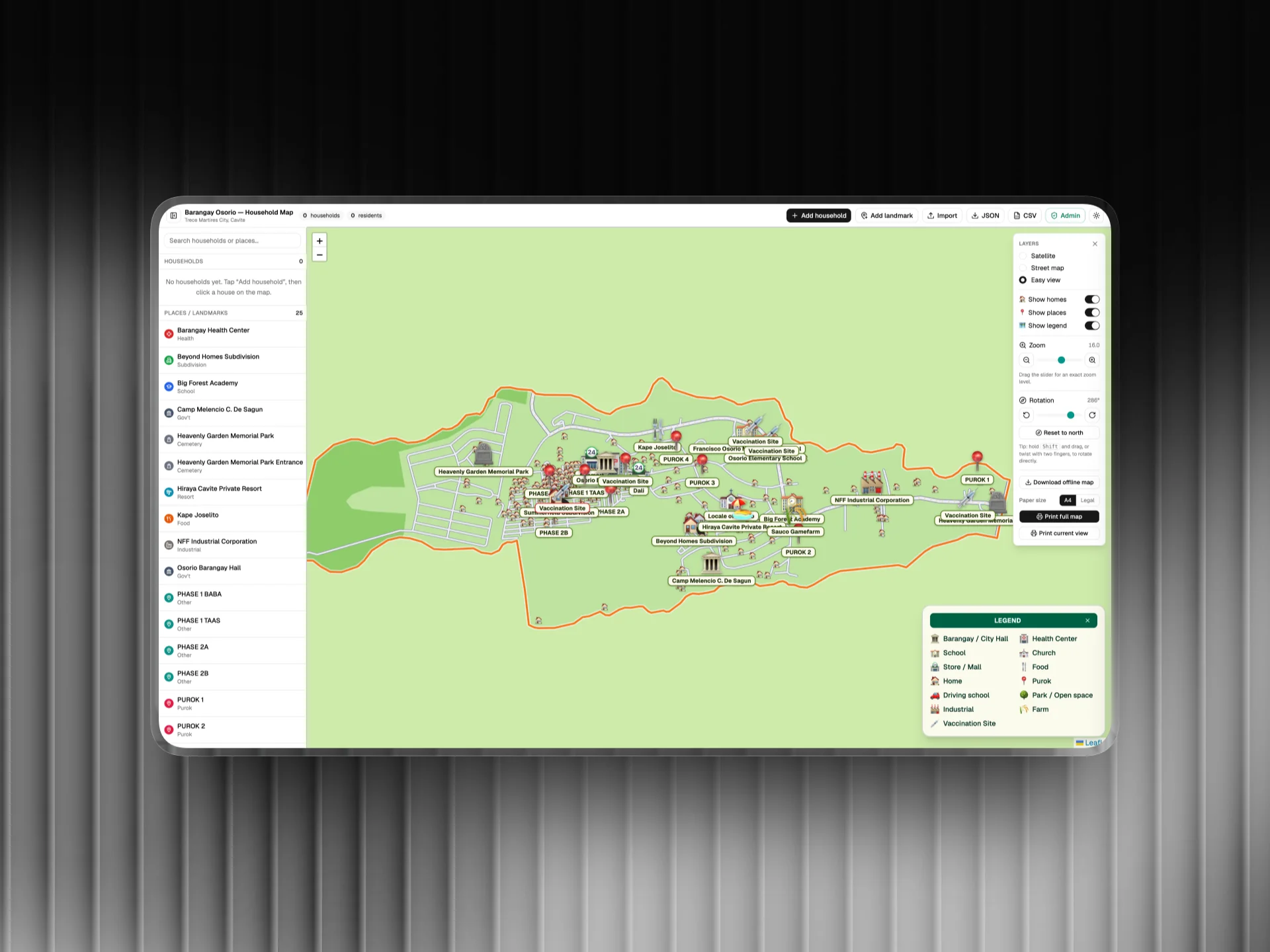 Osorio Spotmap