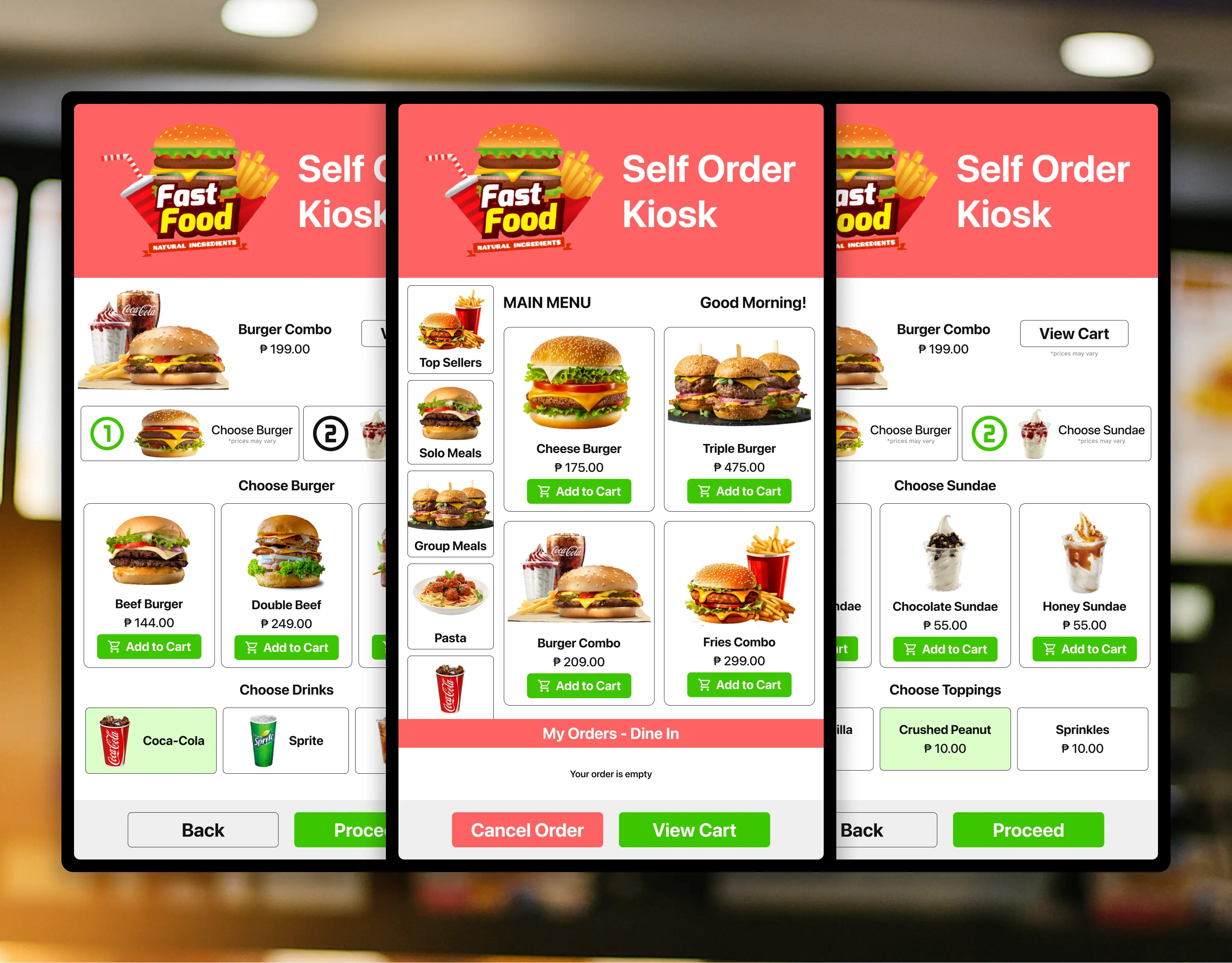 Self Ordering Kiosk